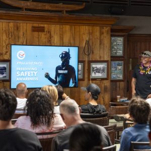 Justin Lee, FreediveSafe! Hawaii at the Outrigger Canoe Club Hawaii