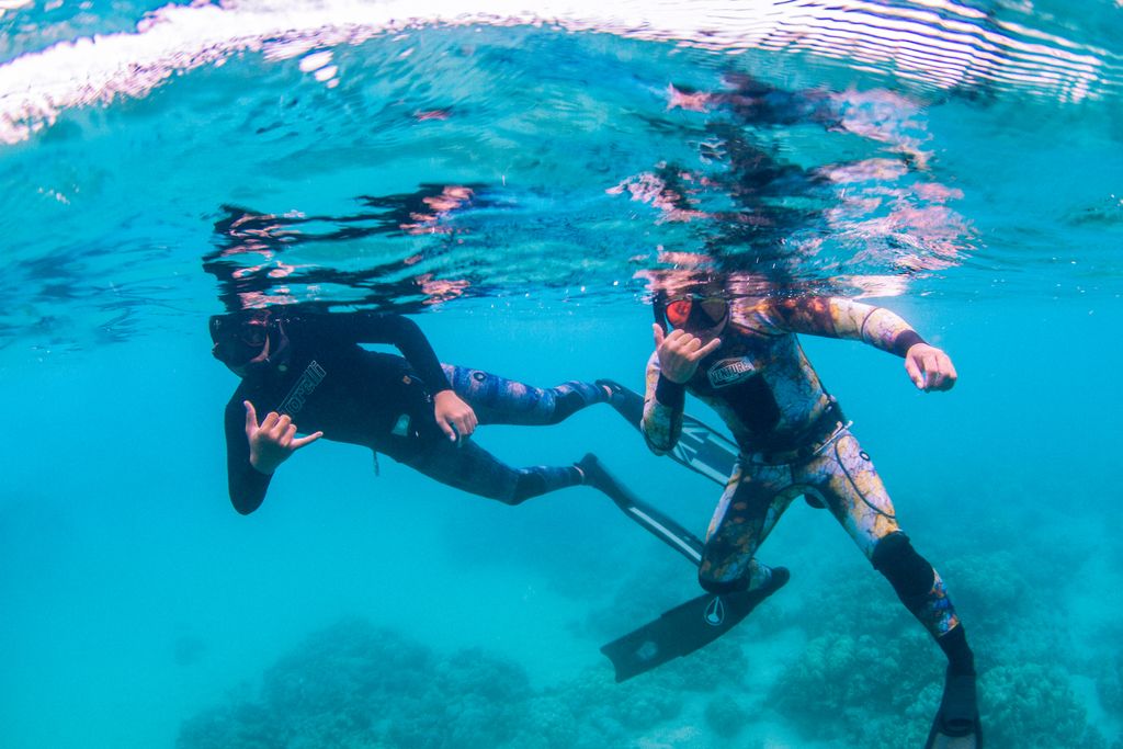 Training spearfishing safety with FreediveSafe Hawaii. Photo by Niki Roderick (formally Stepanek)