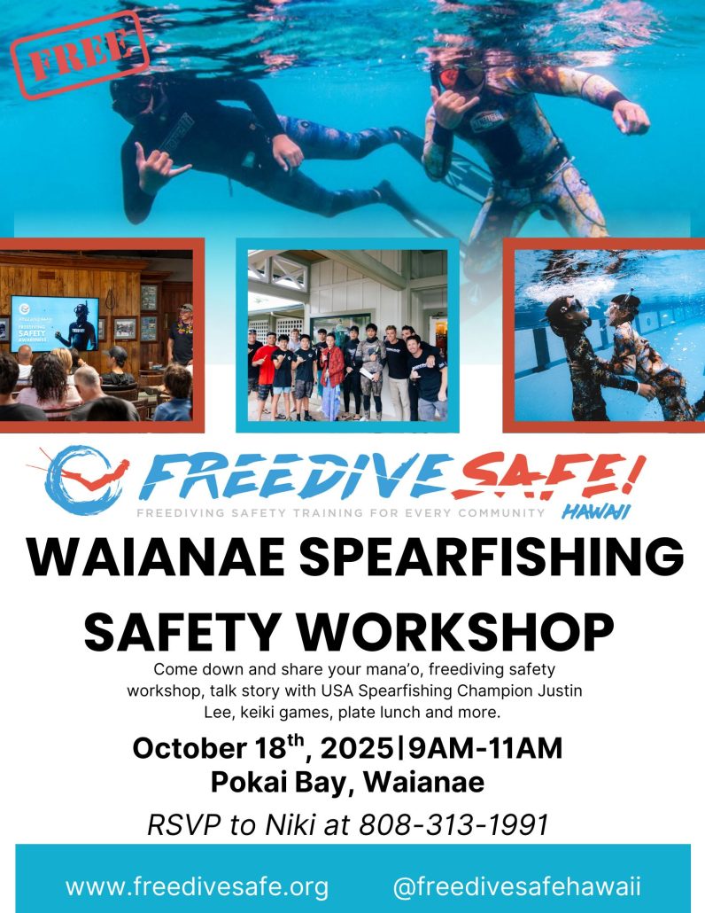 FreediveSafe! Hawai’i Returns to Pokai Bay for Spearfishing Safety